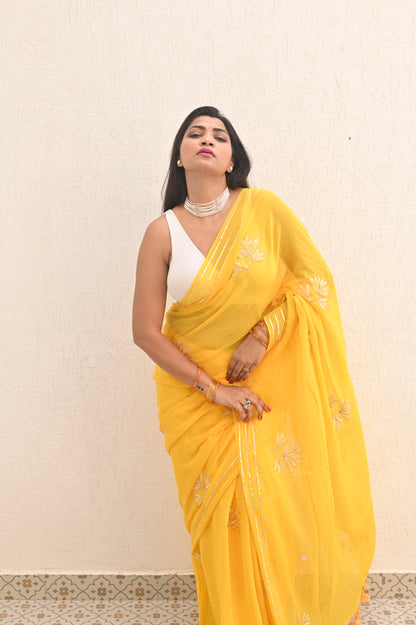 Lotus Mul Saree