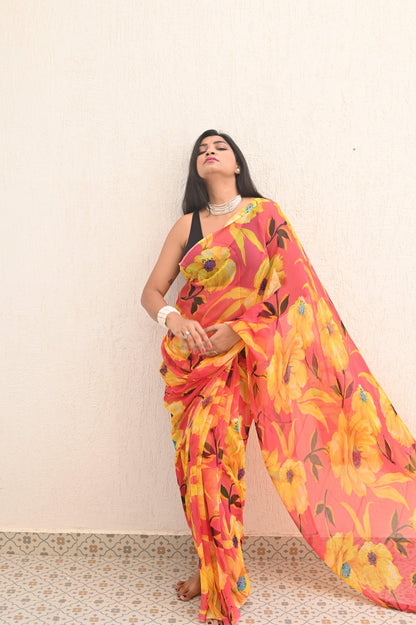 Sushmita Pure Chiffon Saree