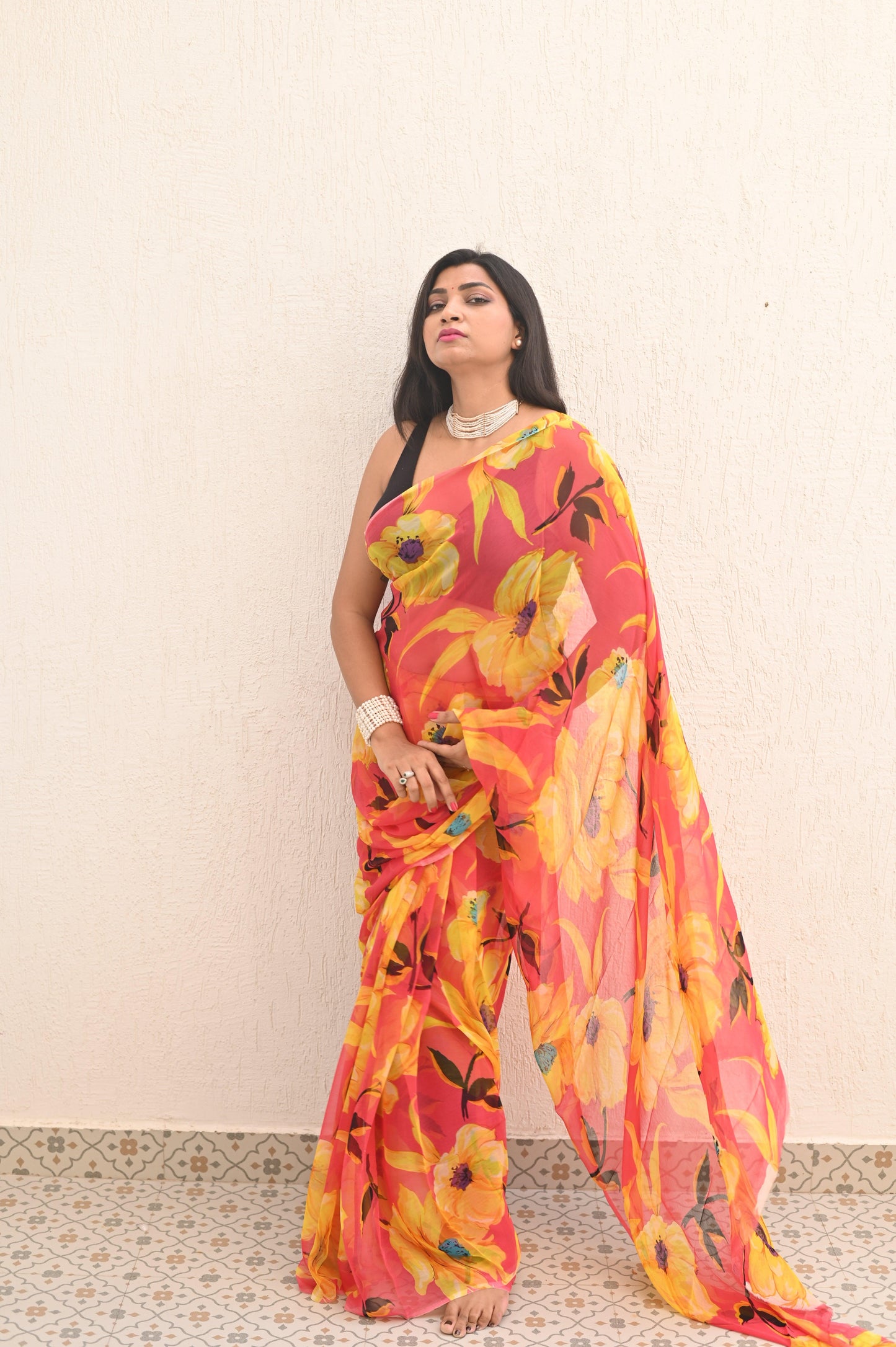 Sushmita Pure Chiffon Saree