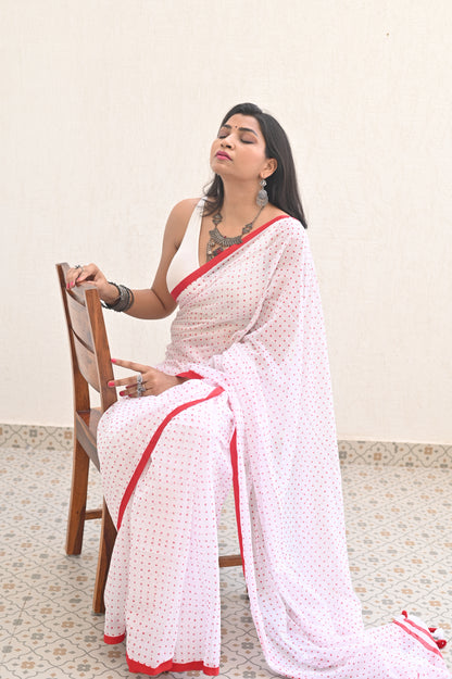 Polka Party Mul Saree