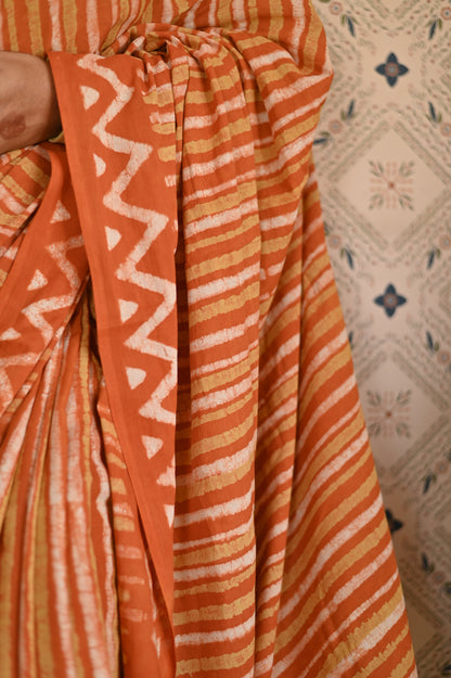Mitti Dabu Mulmul Saree