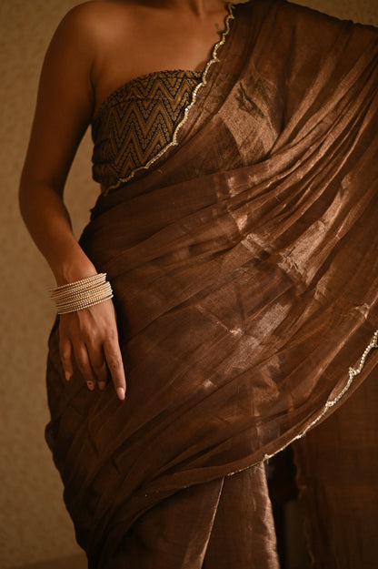 Her Majesty Tissue Saree