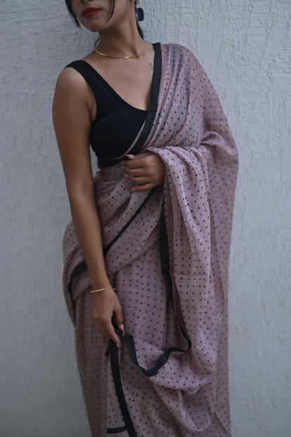 The Nude Dot Saree