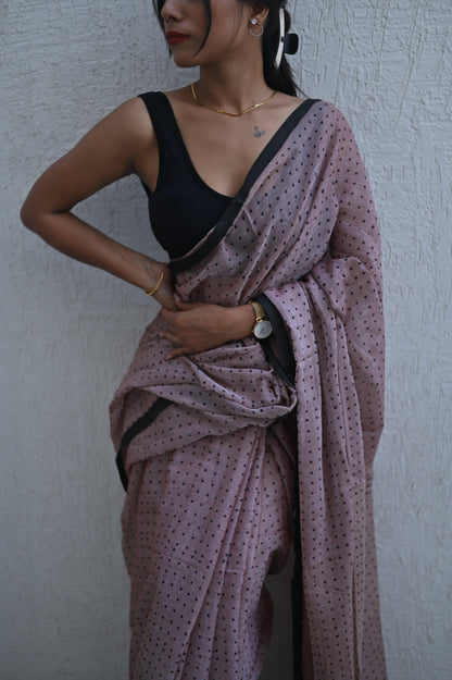 The Nude Dot Saree