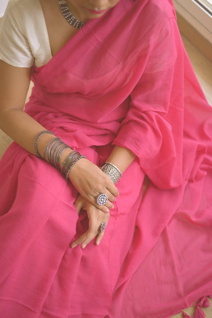 Peony Mul Saree - Mayin India 