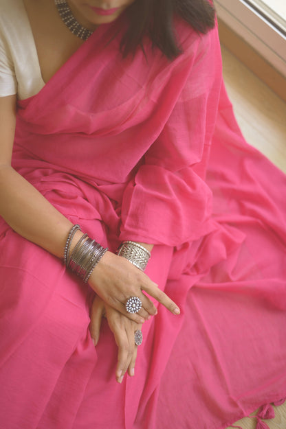 Peony Mul Saree - Mayin India 