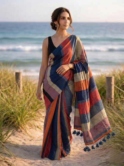 Urban Tide Acrylic Cotton Saree
