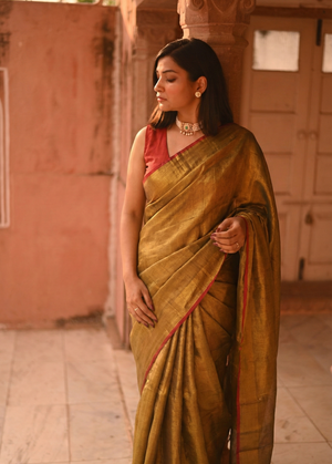 Svarn Handloom Tissue Saree
