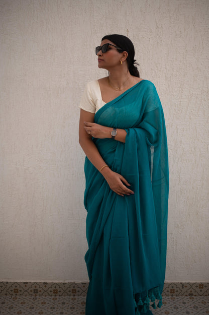 Forest Fantasy Mul Saree - Mayin India 