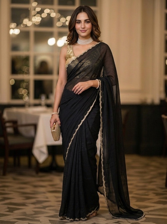 Art Deco Mul Saree