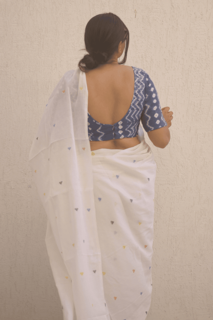 Love Note Jamdani Saree - Mayin India 