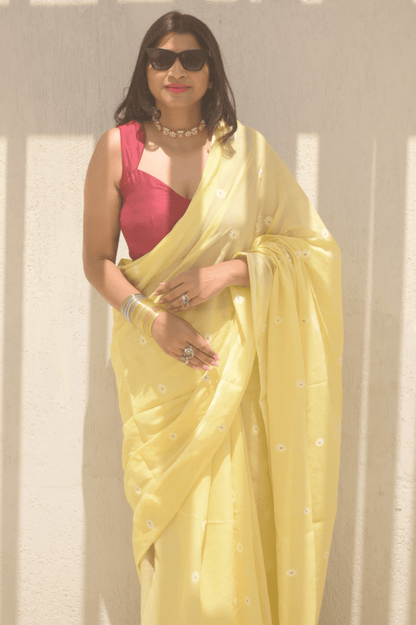 Naples Jamdani Saree - Mayin India 