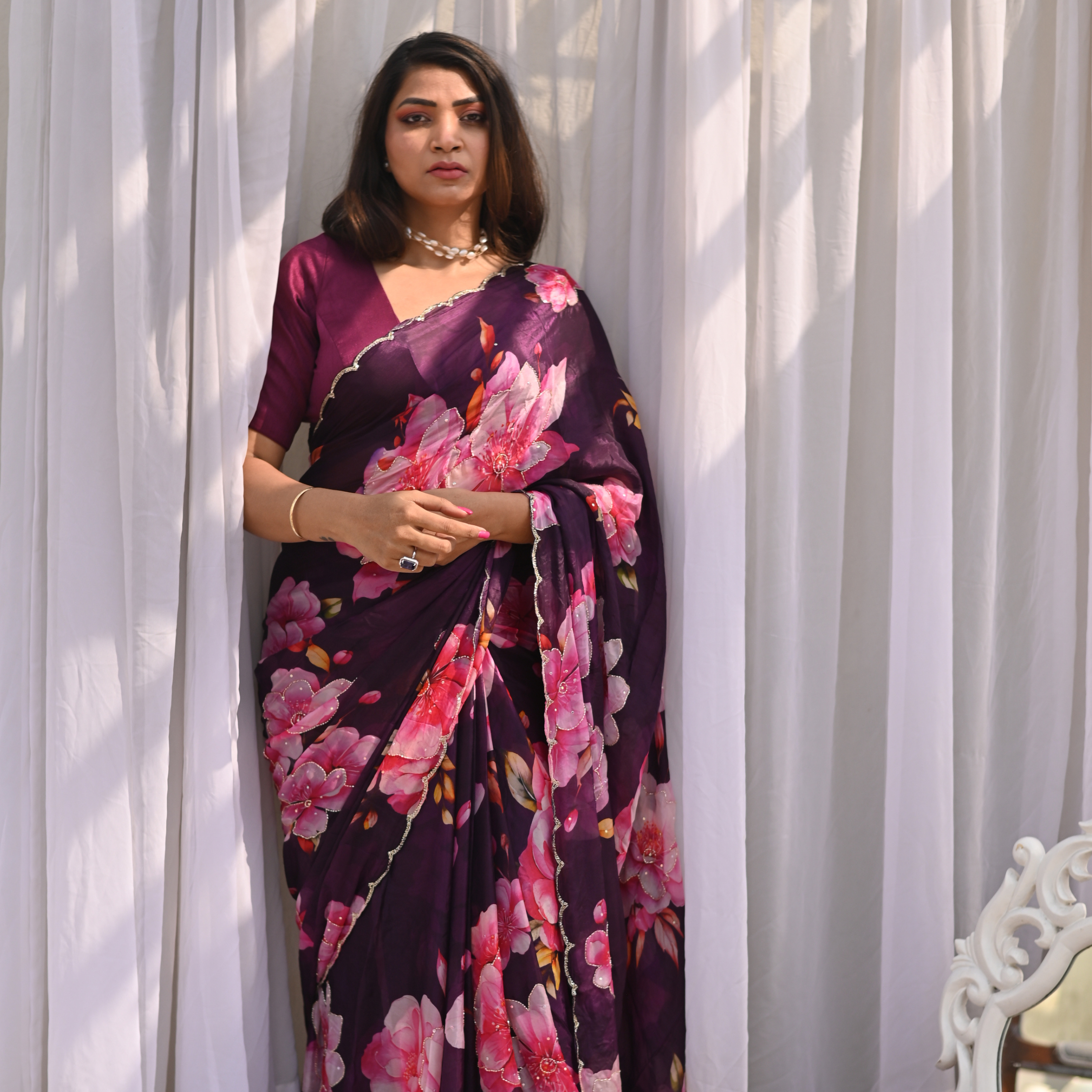 Daffodils Pure Silk Saree Thumbnail