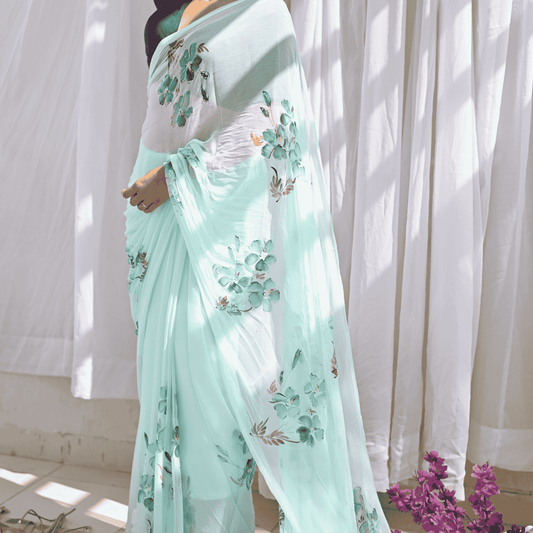 Lily Pure chiffon Saree