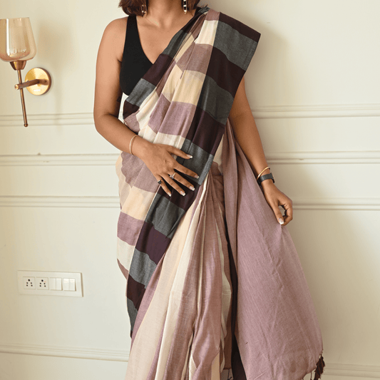 Chai Glaze Mul Modal Saree