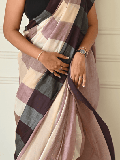Chai Glaze Mul Modal Saree