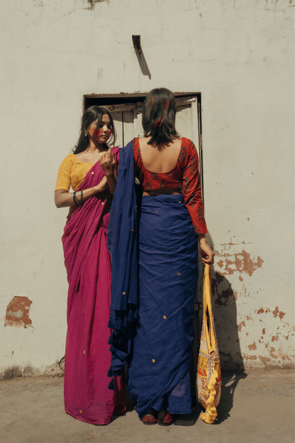Bleu Belle Mul Saree