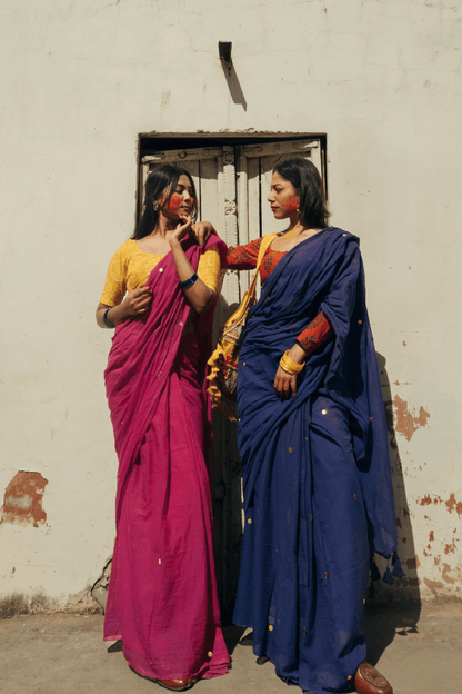 Bleu Belle Mul Saree