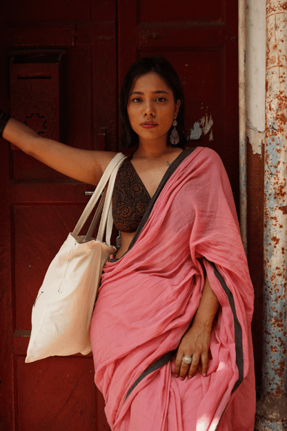 Rose Taupe Saree