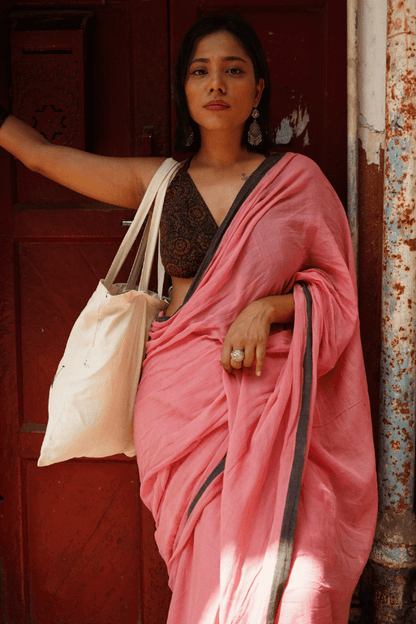 Rose Taupe Saree