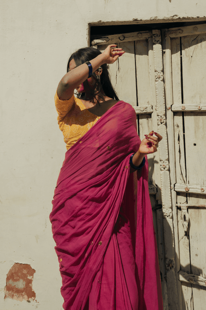 Mulberry Moon Mul Saree