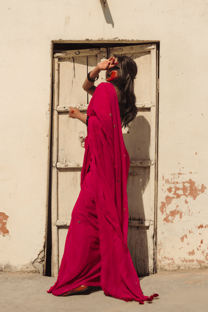 Mulberry Moon Mul Saree