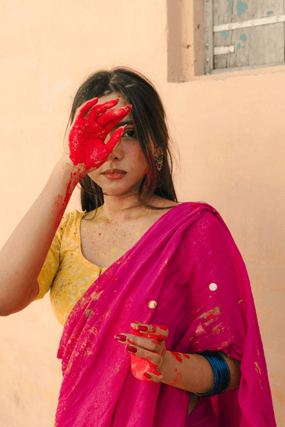 Mulberry Moon Mul Saree