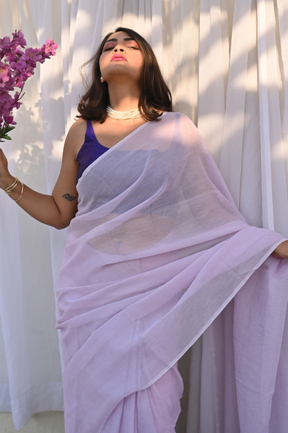 Thistle Bloom Mul Saree