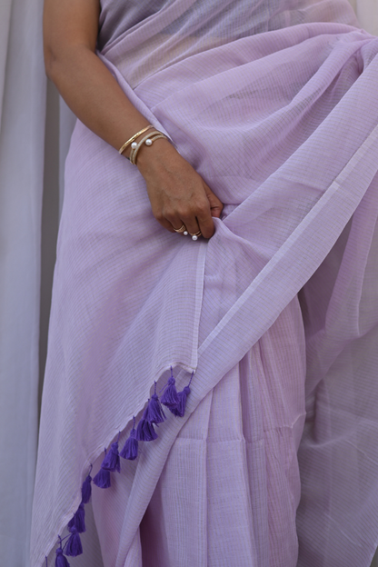 Thistle Bloom Mul Saree