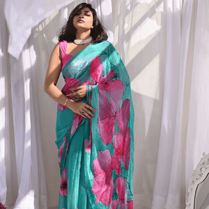 Begonia Pure Silk Saree