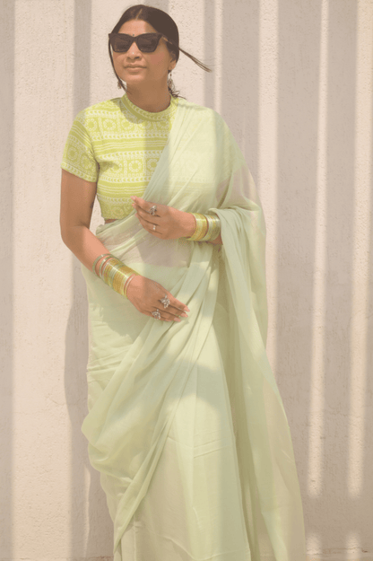 Dewdrop Mul saree - Mayin India 