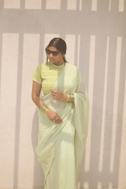 Dewdrop Mul saree - Mayin India 