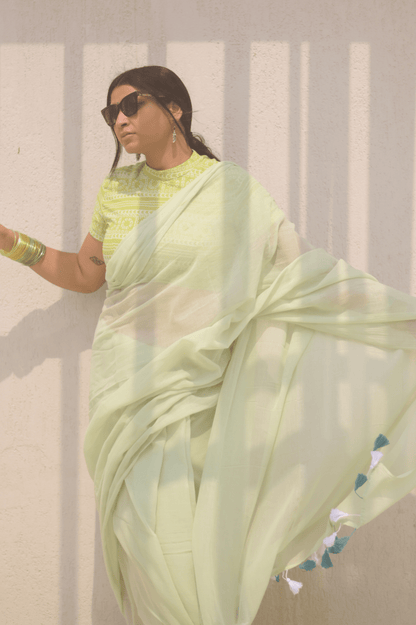 Dewdrop Mul saree - Mayin India 
