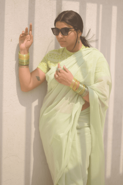 Dewdrop Mul saree - Mayin India 