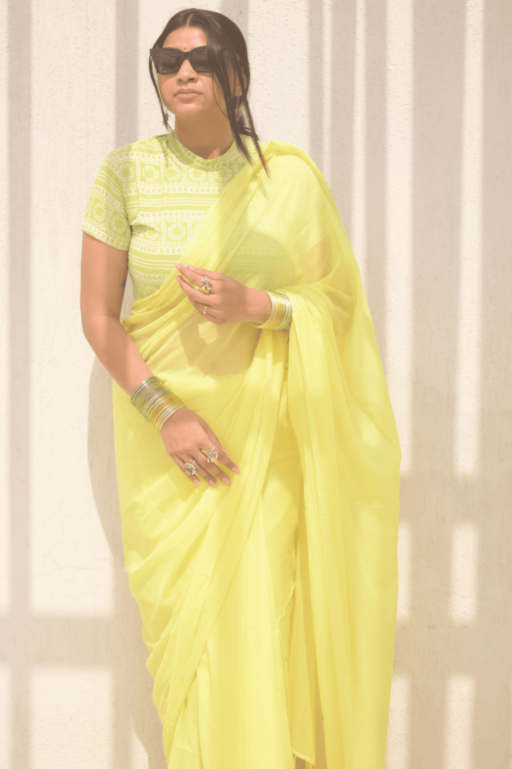 Lemonade Mul Saree - Mayin India 