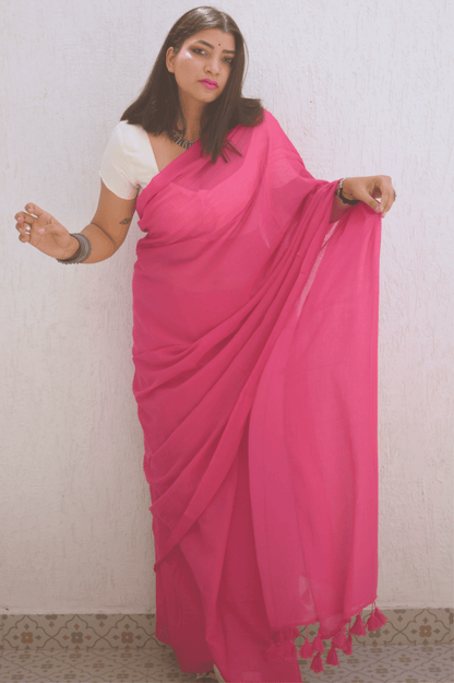 Peony Mul Saree - Mayin India 