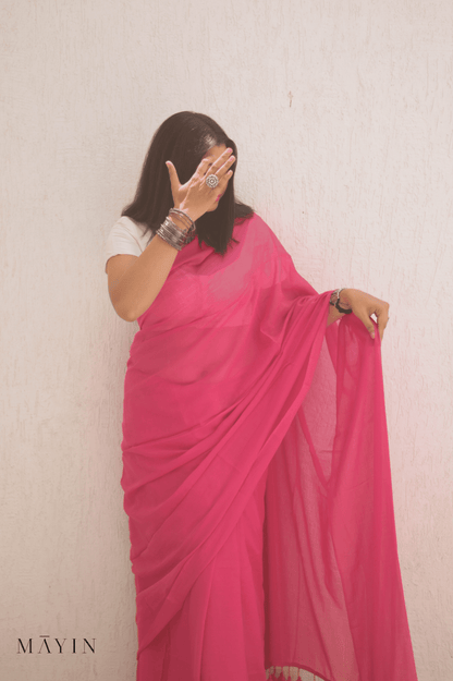 Peony Mul Saree - Mayin India 