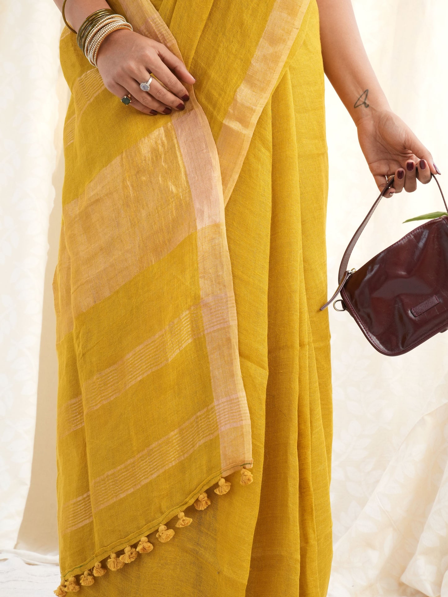 On Repeat Handloom Linen Saree