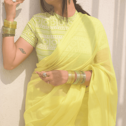 Lemonade Mul Saree