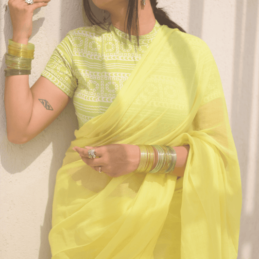 Lemonade Mul Saree
