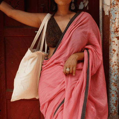 Rose Taupe Saree