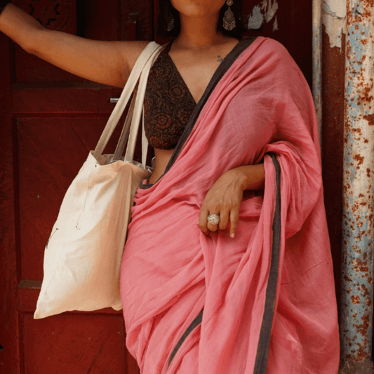 Rose Taupe Saree