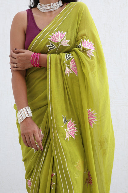 Olive and Figs Saree