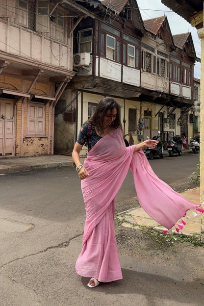 Rose Water Mul Saree