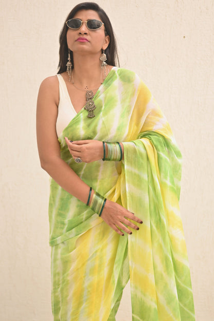 Buttercup Mul Saree