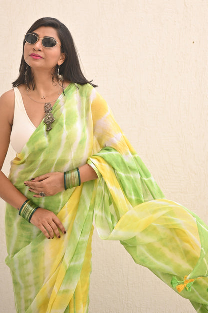 Buttercup Mul Saree