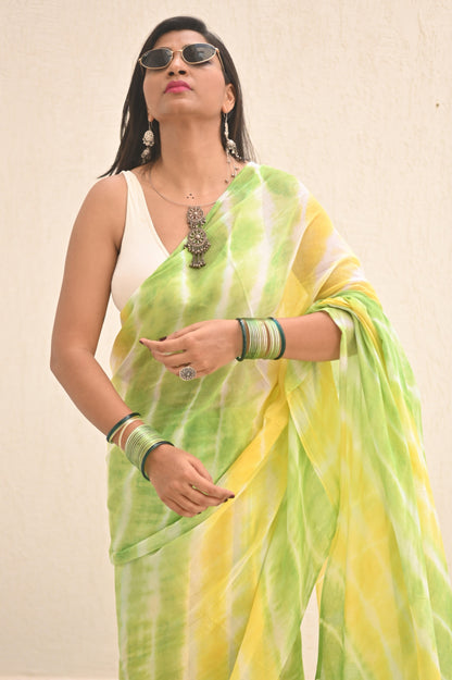 Buttercup Mul Saree