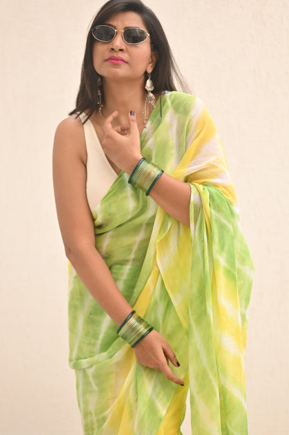 Buttercup Mul Saree