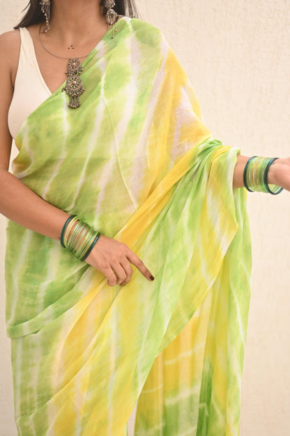 Buttercup Mul Saree