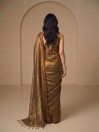 Svarn Handloom Tissue Saree